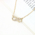 Korean Style New Popular Sweet Elegance Diamond Necklace Women's High-Grade Clavicle Chain Fashion Simple Jewelry Wholesale