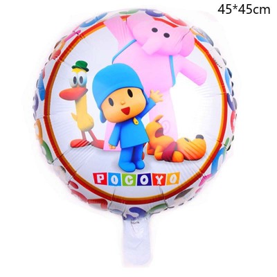 New Small P Youyou Aluminum Balloon 18-Inch round Shaped Boy Youyou Ali Bartolula Cartoon Balloon