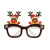 9 PCs Santa Snowman Deer Christmas Tree Paper Photo Glasses Christmas Decoration Props Supplies