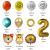 Amazon AliExpress Forest Cartoon Animal Aluminum Foil Birthday Decoration Scene Layout Rubber Balloons Set