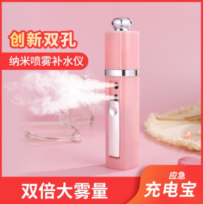 New Face Handheld Mini Nano Cold Spray Humidifying Beauty Water Supply Instrument USB Charger Portable