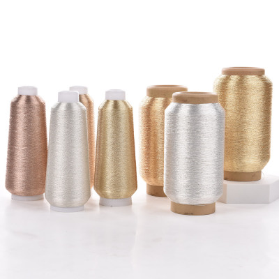  High Quality Metallic Yarn Gold and Silver Silk Computer Embroidery Thread Clothing Accessories Decorative Thread 