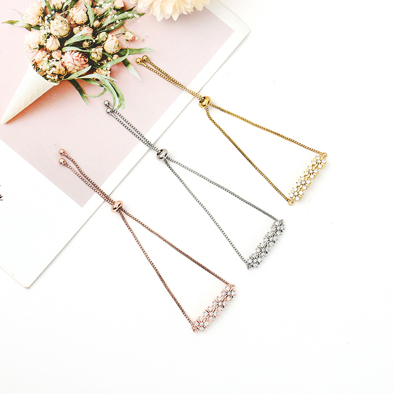 优雅时尚简约桂花花朵手链 气质百搭ins女生手环个性清新甜美风格