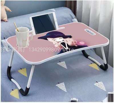 Factory Direct Sales Bed Computer Desk with iPad Card Slot Water Cup Holder Lazy Computer Desk Bed Writing Desk