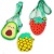 Children's Fruit Coin Purse New Pineapple Cute Strawberry Silicone Messenger Bag Children Wallet Mini Shoulder Bag