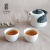 Lubao New Bone China Kung Fu Sets Single Teapot Six Cups Tea Serving Pot Fair Cup Gift Box Tea Set East Fence Yaju Clear Ink Peony