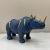 Creative Resin Craft Small Size in Silver Rhinoceros Home Decoration Modern Home Soft Decoration Craft Gift Decoration