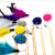 Factory Wholesale Wooden Rod Ball Feather Cat Teaser Color Bite-Resistant Bell Cat Playing Rod Pet Cat Cat Toy Supplies
