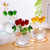Creative New Four Roses Crystal Decorative Ornaments Table Crystal Crafts Decoration Counter Decoration Gift