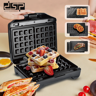 DSP Dansong Sandwich Maker Home Multi-Function Light Food Mini Toaster 3-in-1 Barbecue Waffle Maker