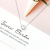 South Korea Dongdaemun Micro Inlaid Zircon Silver Sweet Clavicle Chain Simple Personality Fashion Ins Online Influencer Necklace Female