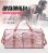 Shiny Leather Fashion Dry Wet Separation Sports Female Yoga Fitness Bag Waterproof Large Capacity Outdoor Travel Bag