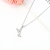 Necklace Female Birthday Present Sense Light Luxury Minority Non-Fading Clavicle Chain Girlfriends Net Red Ins Eardrops Stud Earrings Suit