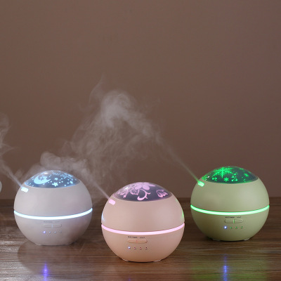 New Light and Shadow Aroma Diffuser Household Desk Mini Humidifier Creative Ultrasonic Aroma Diffuser Gift Logo