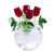 Creative New Four Roses Crystal Decorative Ornaments Table Crystal Crafts Decoration Counter Decoration Gift