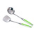 2cm Stainless Steel Ladel 1.5cm Bright Spatula and Soup Spoon Gift Gift Ladel Two-Piece Wok Gift