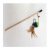 Factory Wholesale New Cat Toy Color Plastic Ball Feather Bell Wooden Pole Cat Teaser Pet Supplies
