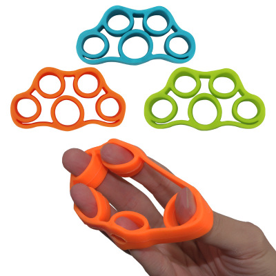 Finger Chest Expander Silicone Finger Trainer Five Fingers Resistance Band Silicone Finger Strain Relief Bushing