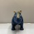 Creative Resin Craft Small Size in Silver Rhinoceros Home Decoration Modern Home Soft Decoration Craft Gift Decoration