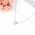 round Diamond Necklace and Earring Suit Women's Niche Design Clavicle Chain New Pendant Valentine's Day Gift