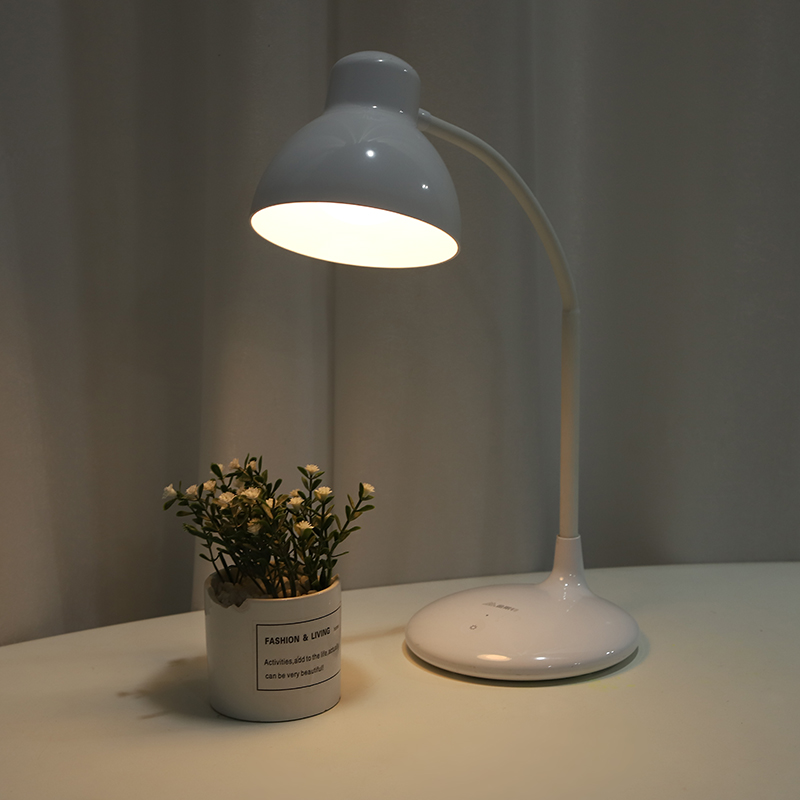 金莱特正品充电台灯白暖黄三色可无极调光触摸开关