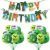 Dinosaur Theme Birthday Party Decoration Supplies Dinosaur Rubber Balloons Paper Banner Cake Inserting Card Set