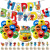 New Sesame Street Theme Party Decoration Supplies 12-Inch Rubber Balloons Cookie Monster Emmon Big Bird and Other Printing