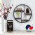 Chinese Style Living Room Wall Hanging Shelf Iron Solid Wood Partition round Decorative Shelf Storage Rack Wall Hanging