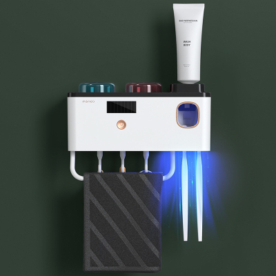 Toothbrush Rack Punch-Free Electric Toothbrush Sterilizer Multifunctional UV Toothbrush Sterilizer