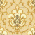 Wallpaper PVC European-Style Wallpaper Deep Embossed Wallpaper 3D Luxury Wallpaper Golden Large Flower Wallpaper