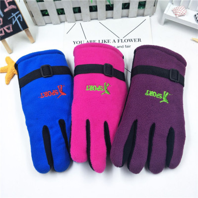 Polar Fleece Large Cotton Gloves Women's Winter Wholesale Thickened Warm Gloves Special Offer Adult Cold-Proof Skiing Stall Supply