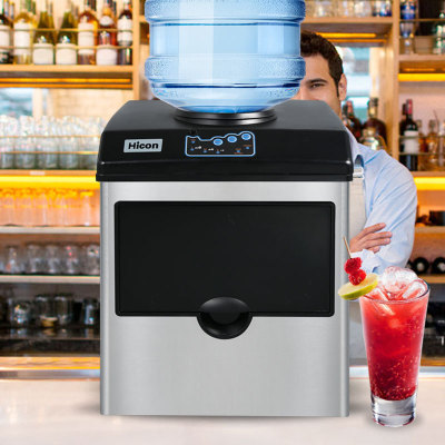 Ice Machine Small Household Bottled Water round Ice Machine Milk Tea Shop Ice Machine