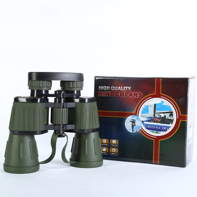 In Stock Wholesale New Outdoor Telescope 60x60 Army Green High Magnification Telescope Binoculars