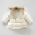 Cross-Border Children's Clothing Foreign Trade Winter Cotton Dress New Korean Style Small and Medium Boys and Girls Real Fur Collar Hand Plug Cotton-Padded Coat