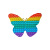 Rainbow Large Butterfly I Am Master Children's Mental Calculation Color Deratization Pioneer Large Size Toy 34 * 26cm