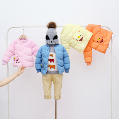 2021 Children's down and Wadded Jacket Liner Little Children's Clothing Cotton-Padded Clothes Cartoon Cute Men's and Women's Baby Cotton Clothes Coat Wholesale