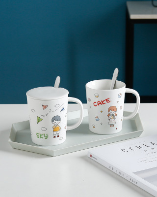 Creative Cute Ceramic Cup Mug Coffee Cup Gift Cup Office Water Glass Milk Cup