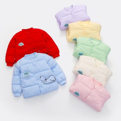 2021 Autumn New Children's down and Wadded Jacket Liner Cartoon Cotton Coat Little Children's Clothing Lightweight Cotton-Padded Jacket Coat Liner