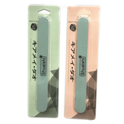 Manicure Implement Sponge Rub High Elastic Cotton Double-Sided Frosted Nail File Nail Trimming Strip
