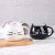 Cat Ceramic Cup Cartoon Mug Black and White Couple Cups Cat Cup Household Drinking Cups Coffee Cup Practical Gift Wholesale