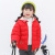 2021 New Children's down and Wadded Jacket Boys and Girls Children's Cotton-Padded Clothes Baby Short Little Dinosaur Hooded Jacket