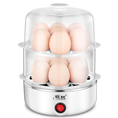 Egg Steamer Mini Multi-Functional Egg Boiler Stainless Steel Household Double Layer Boiled Egg Fantastic Product Breakfast Machine Small Household Appliances