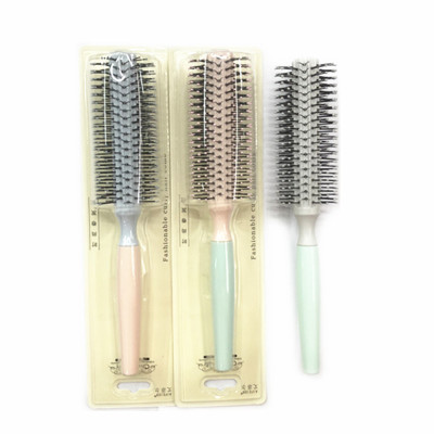 Stitching Color Hair Curling Comb Inner Buckle Cylinder Rolling Comb Blow Hair Styling round Brush