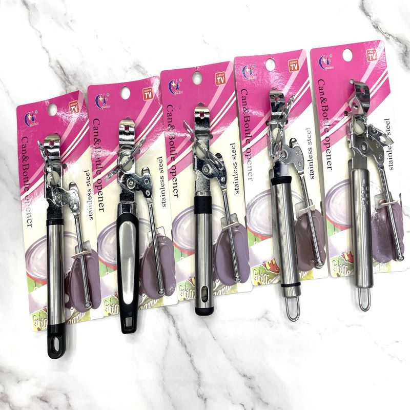 批发电镀塑料简易开罐器罐头刀多功能家用厨房起罐