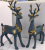 Creative Resin European Blue Deer Deer Tong Coupled Deer Home Decoration Ornaments Wedding Gift Present Wholesale