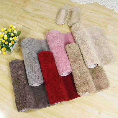 Thickened Bathroom Absorbent Floor Mat Bathroom Absorbent Non-Slip Door Mat Bedroom Pile Floor Covering