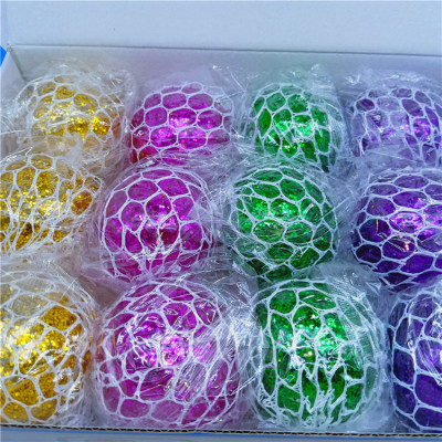 Vent Ball Stress Relief Ball Gold Powder Vent Ball 2 Yuan Store Toy Supply Department Store Wholesale Two Yuan Store Daily Wholesale