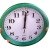 Foreign Trade Simple Small Wall Clock Pressure Angle Living Room Home Clock 22cm