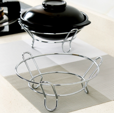 Kitchen Stainless Steel round Pot Rack Thickened Pot Rack Simply Equipped Rack Storage Rack