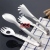 Stainless Steel Food Clamp Barbecue Fried Cake Clip Kitchen Bread Clip Hotel Food Clip Steak Tong